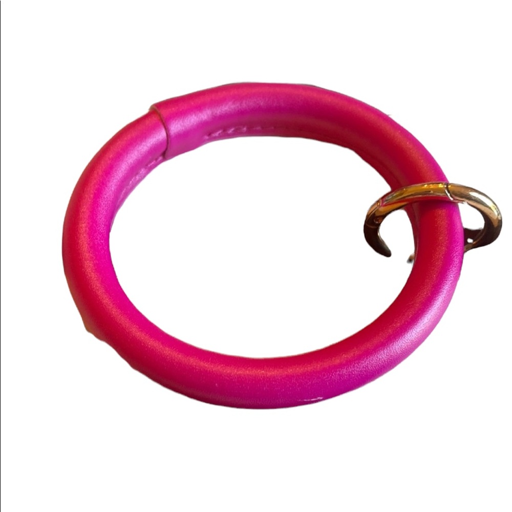 Pink Keychain Ring